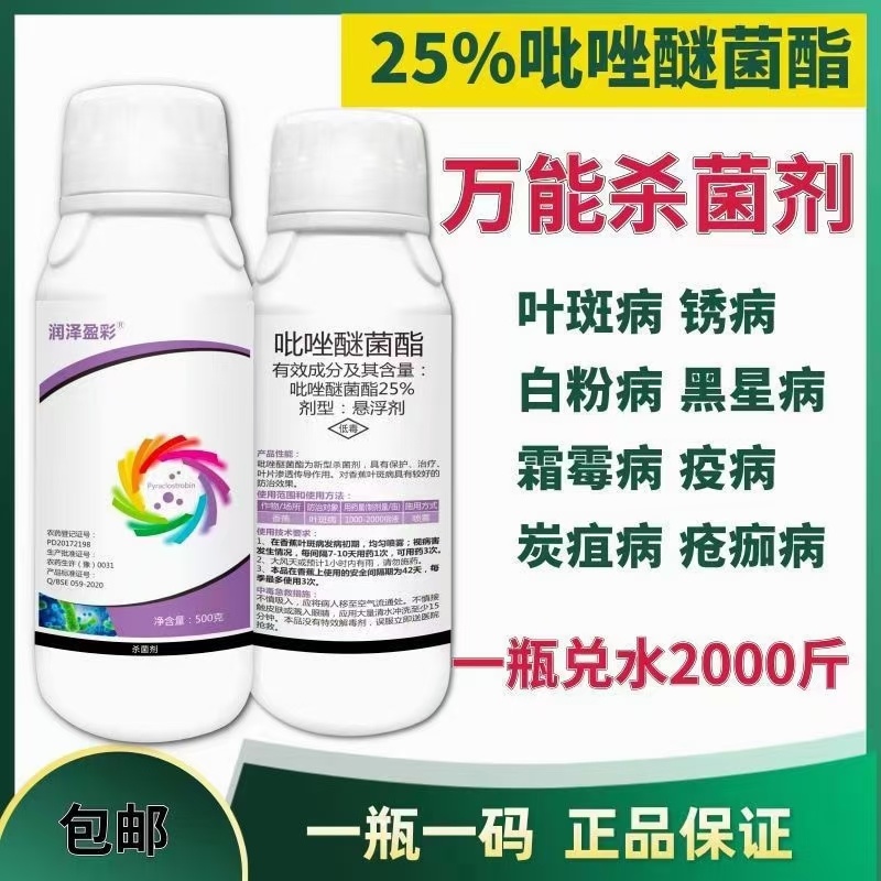 25%吡唑醚菌茵酯大葱芦笋香蕉灰霜霉病白粉病农药杀菌