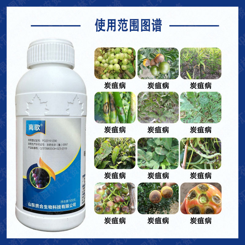 离歌氟硅唑咪鲜胺43%硅唑咪鲜胺炭疽病专用正品农药杀