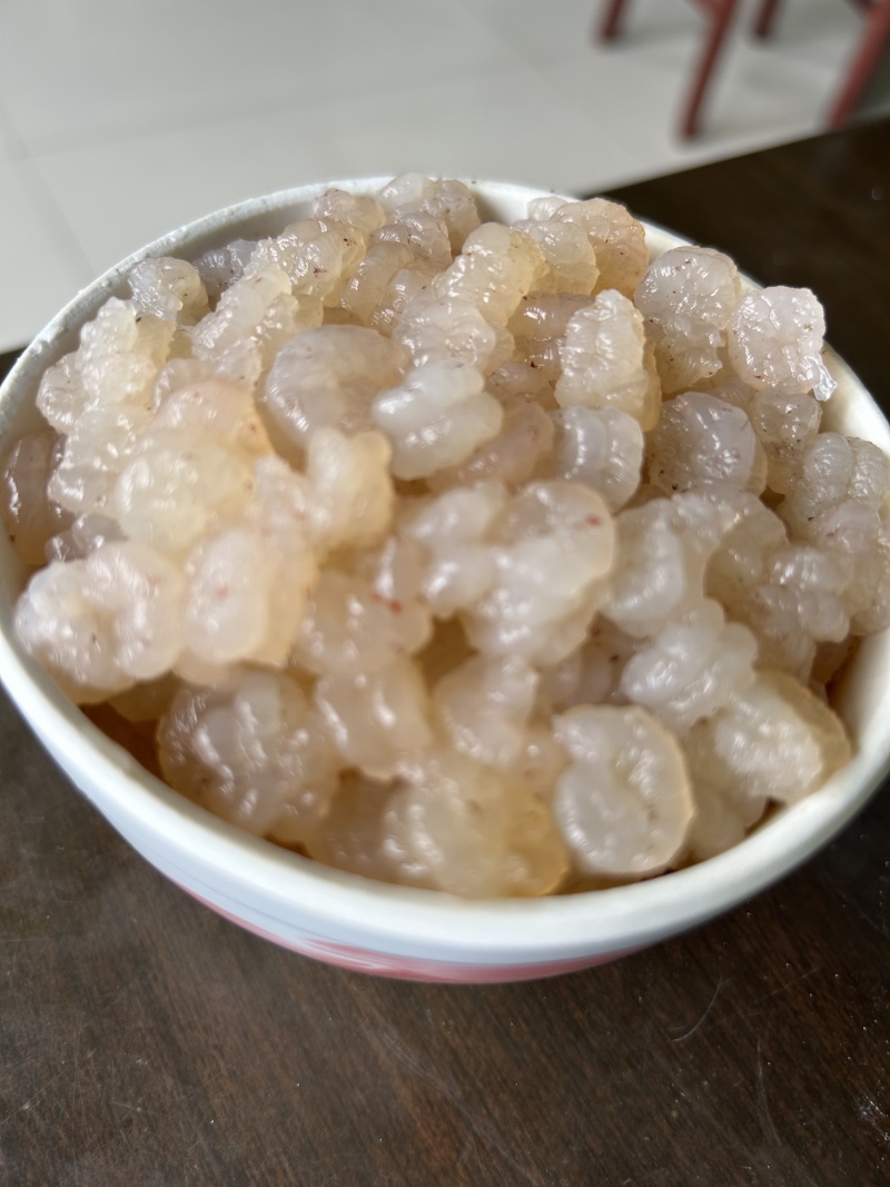邱古老速冻龙虾仁，10斤虾子出1斤虾仁250净重，