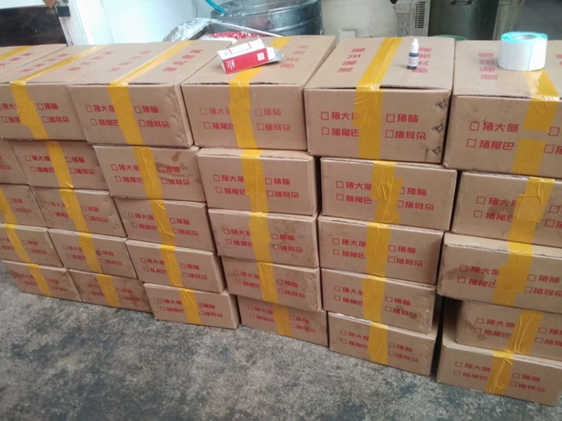 猪大肠新鲜现卤无油精品卤肥肠厂家直供货源稳定