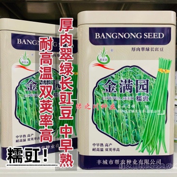 金满园豇豆种子糯豇耐高温双荚率高高产翠绿油亮长豆角种子
