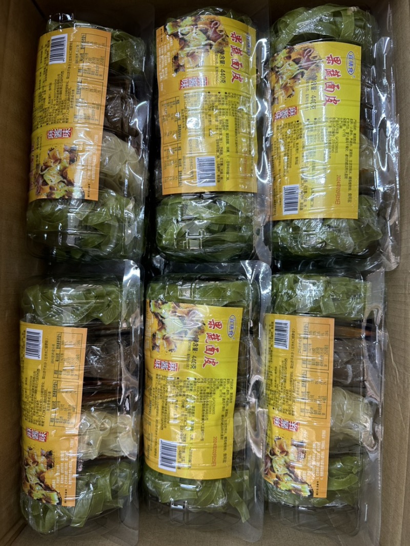 山东菏泽山药面皮果蔬面皮红油面麻酱面皮对接超市