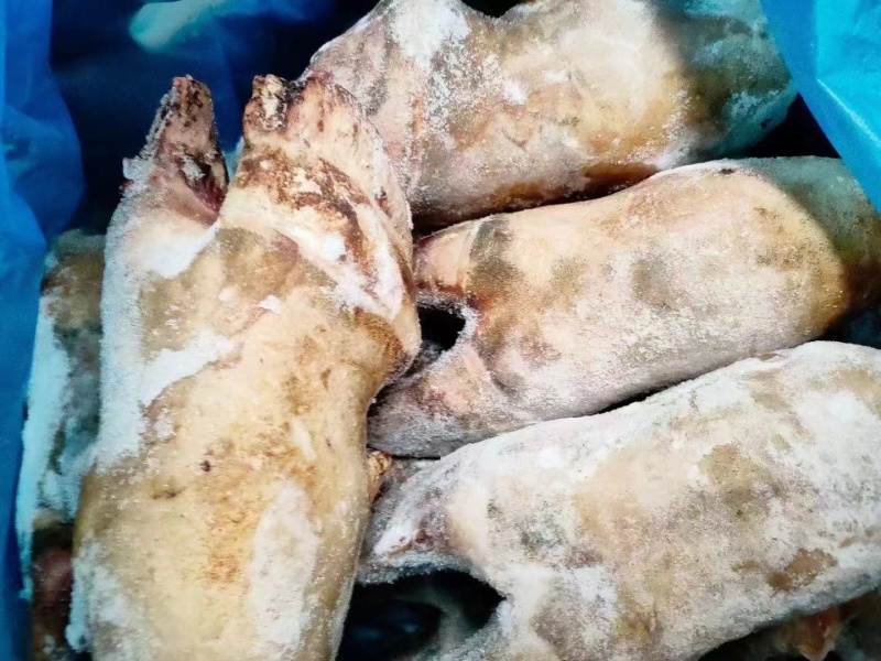火烧牛蹄去毛带筋带骨批发