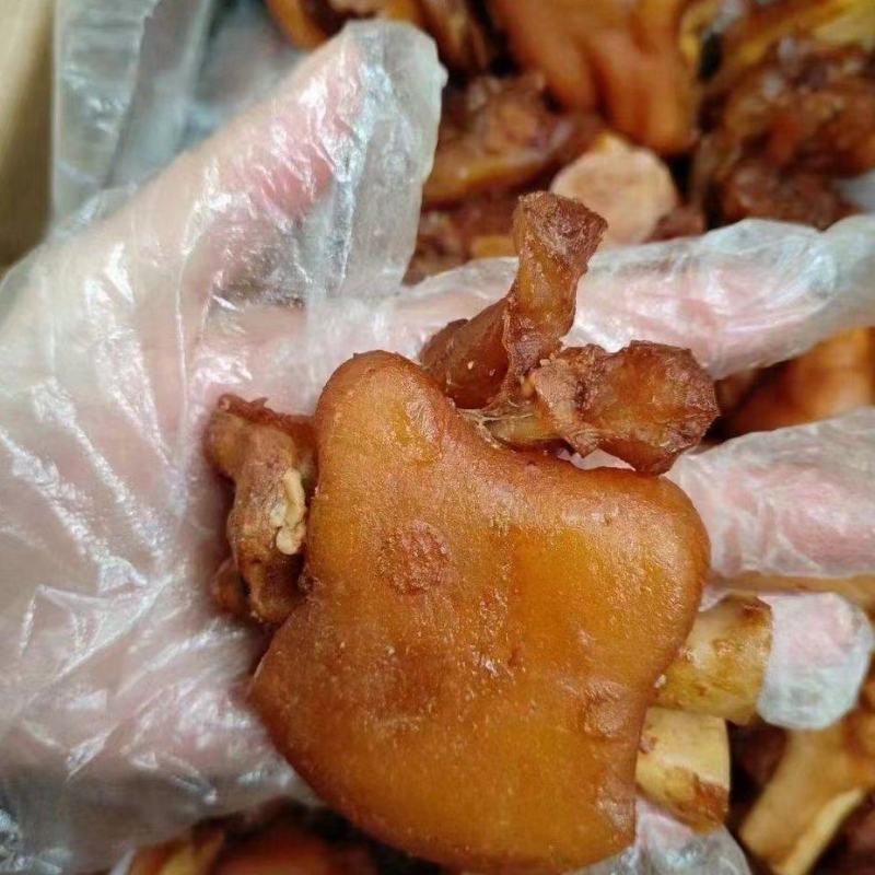 【卤猪蹄块】全熟卤猪蹄块现货批发一件20斤