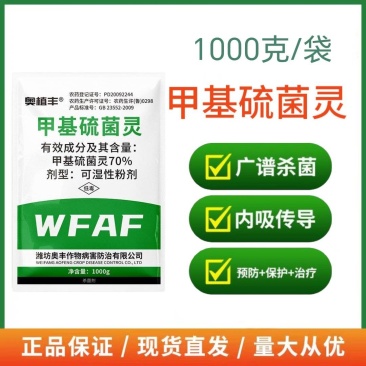 甲基硫菌灵70%杀菌剂甲基托布津黄瓜白粉病菌核病叶霉病