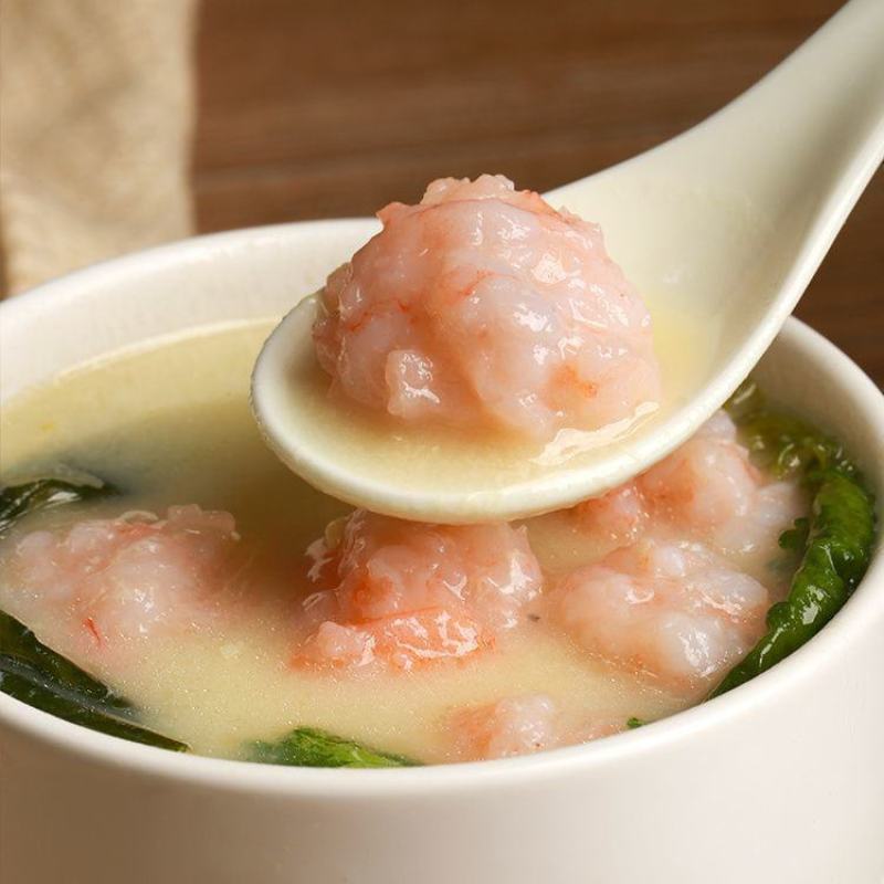 【95%含虾量】青虾滑新鲜火锅麻辣烫关东煮食材手打虾滑虾