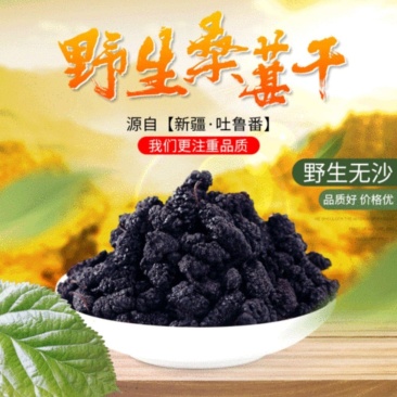新疆桑葚干，优质农产品，颗粒饱满，无沙果！