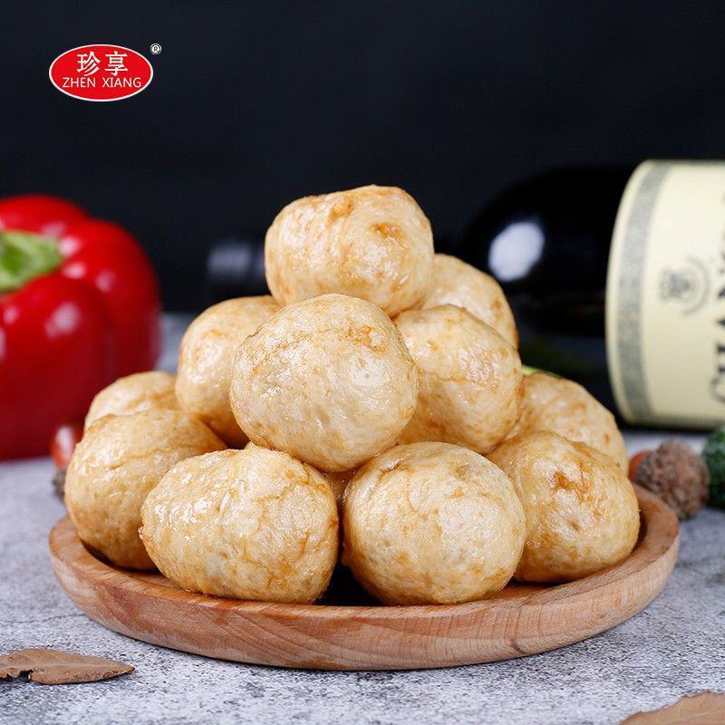【烤墨鱼丸】珍享澎湖墨鱼爆蛋墨鱼丸子爆烤丸花枝丸便利店同