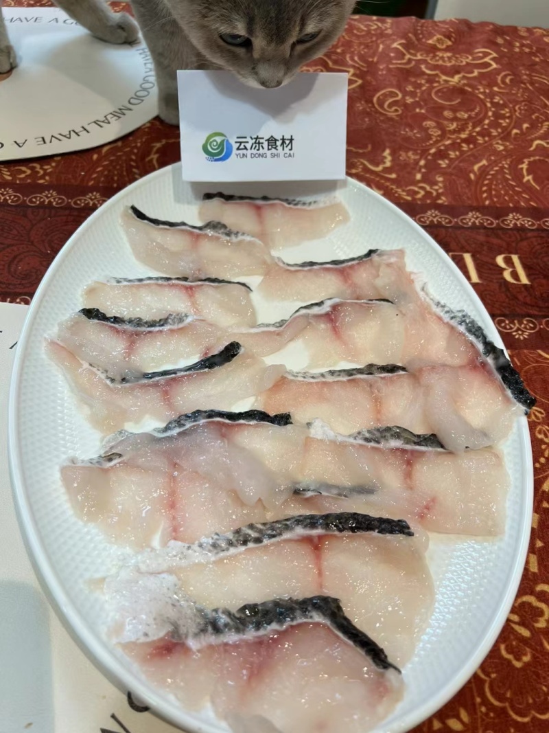 云冻免浆黑鱼片，250g*25盒，量大价优。自有工厂
