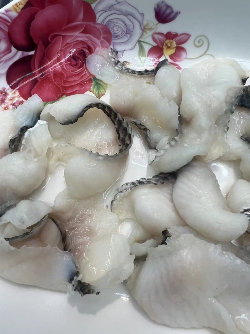 云冻免浆黑鱼片，250g*25盒，量大价优。自有工厂
