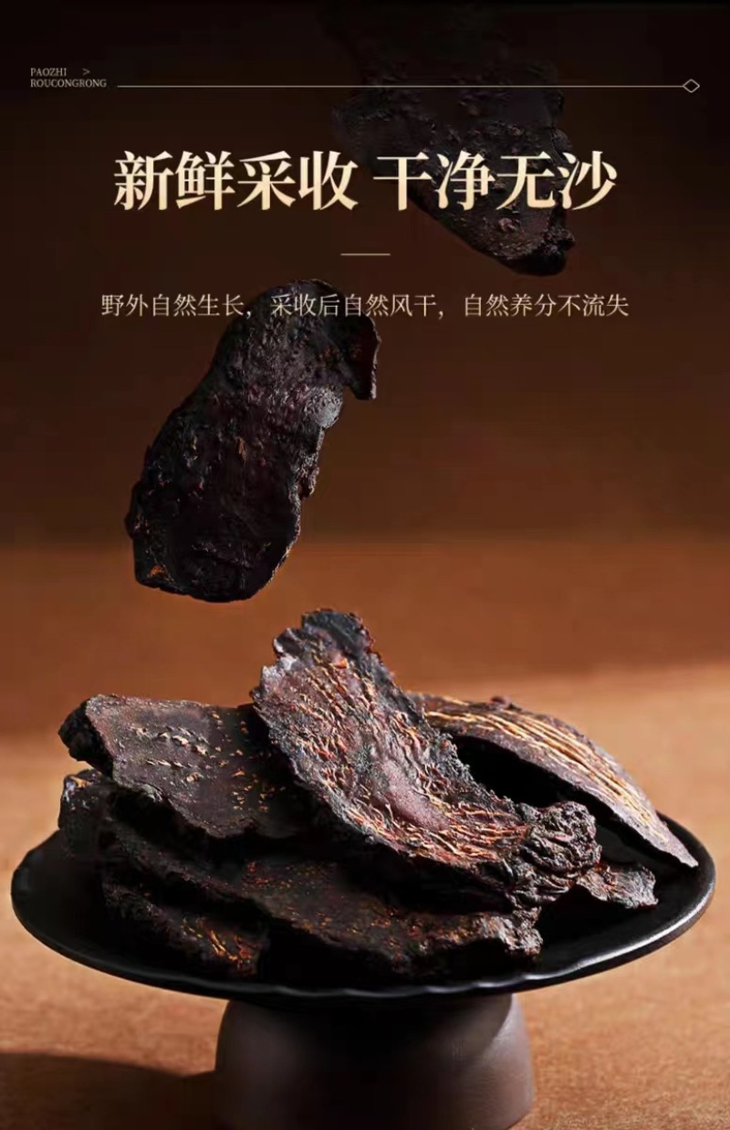 新疆软质肉苁蓉新鲜天然沙漠人参切片颗粒粉末整根