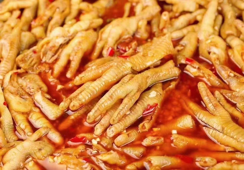 柠檬鸡爪成品图
