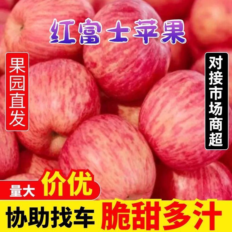 红富士条纹苹果/产地批发/口感脆甜/保质保量/全国代发