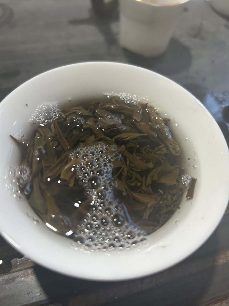 源寶號2022年滑竹梁子100克生茶饼普洱茶老料新压