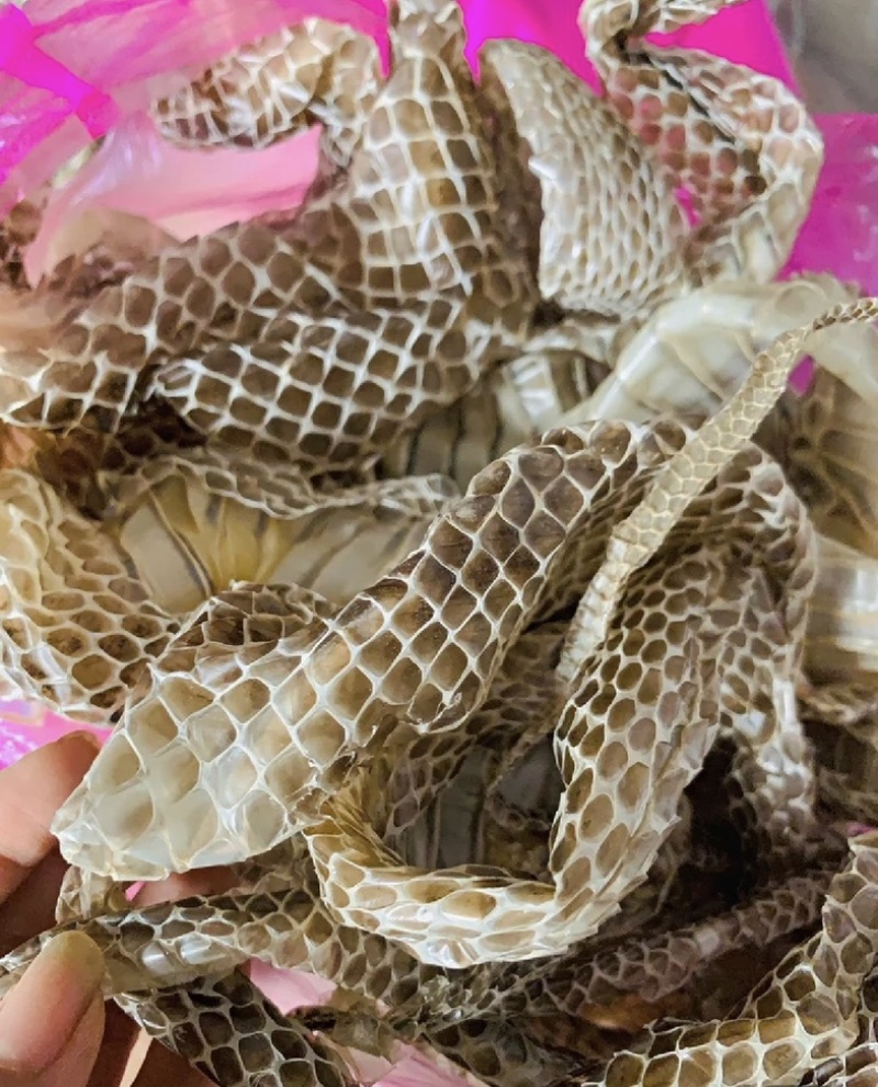 龙衣蛇皮蛇蜕长虫皮保庆药业实拍整条龙衣