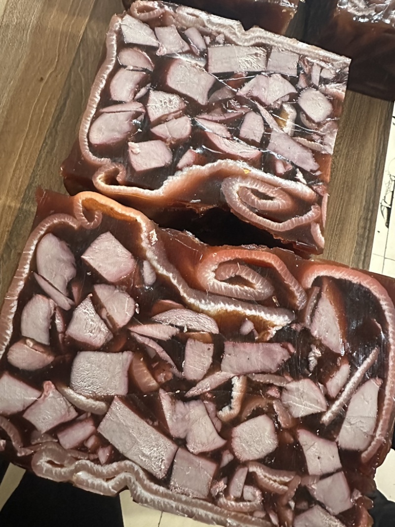 【自制猪皮冻】山东泰安酱肉冻，猪皮冻全国发货，量大从优
