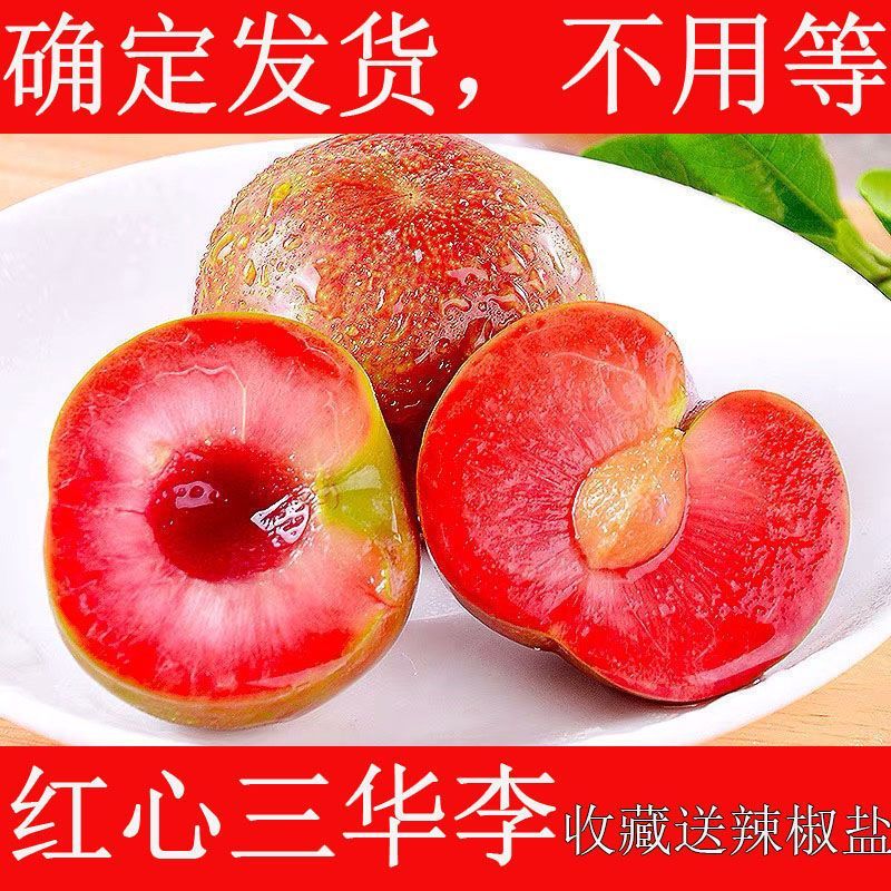 现货广东钱排红心三华李5斤李大果当季新鲜水果整箱包邮