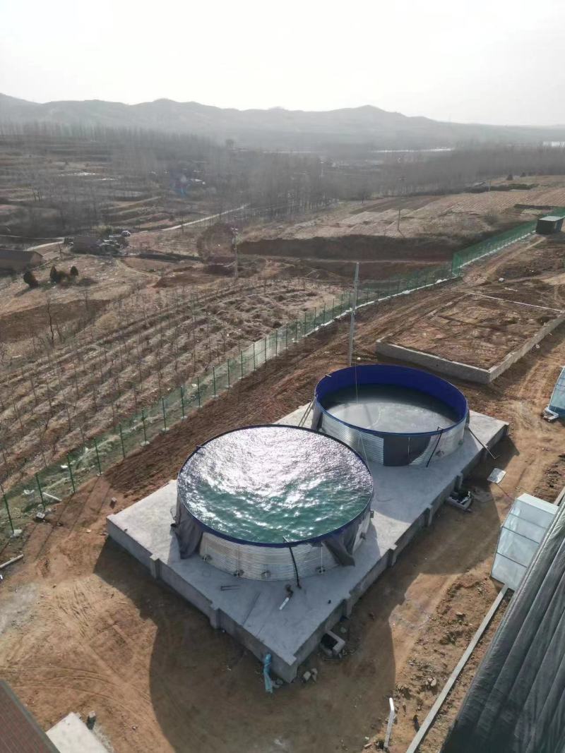 镀锌板材质鱼池水产养殖专业，虾塘，发酵罐沼气池