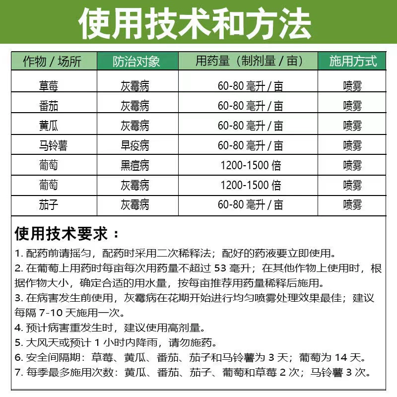 德国拜耳露娜清氟吡菌酰胺嘧霉胺草莓灰霉病黑痘病正品杀菌剂