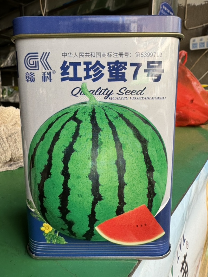 红珍蜜7号西瓜种子，大果单瓜10公斤，糖度13.5