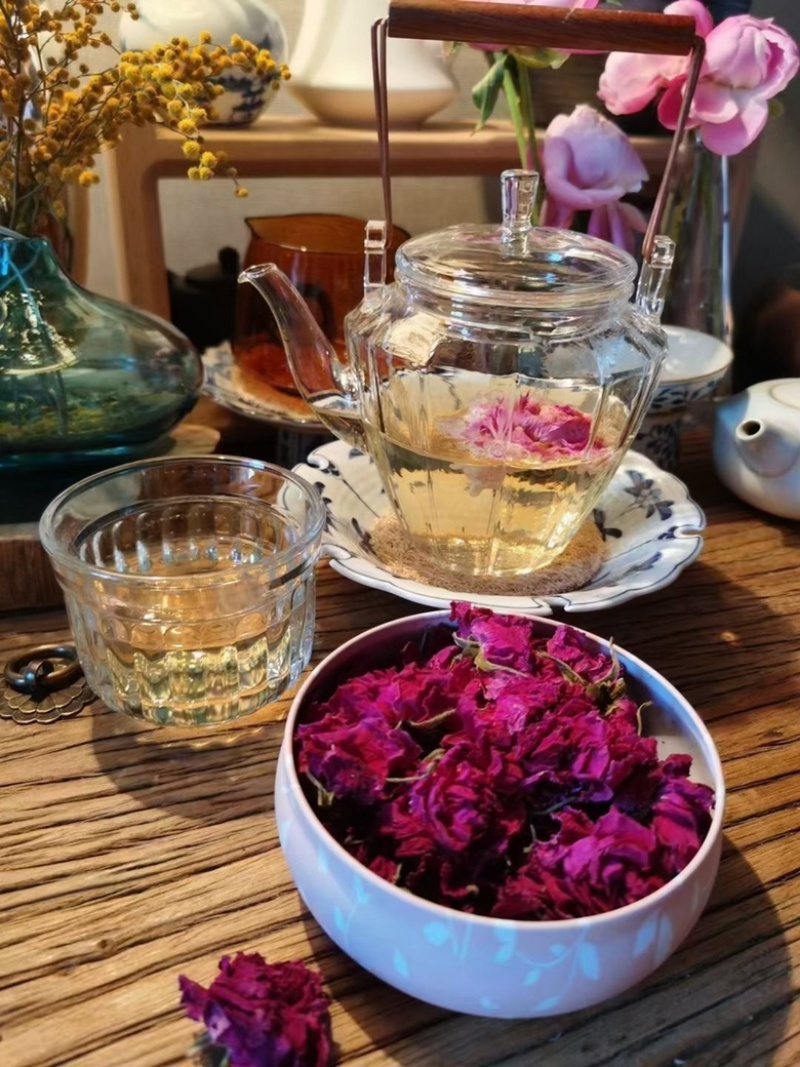 平阴玫瑰干花冠茶260克玫瑰花茶花冠新鲜玫瑰干花泡茶