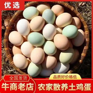 (包运费）林下散养土鸡蛋，11-12个一斤，绿壳65%