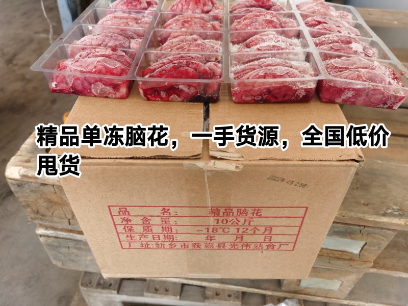 【精品猪脑花】厂家低价，精品猪脑中西餐下锅不散不碎