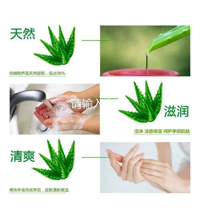 特价500ml芦荟抑菌洗手液消毒杀菌儿童孕妇用持久