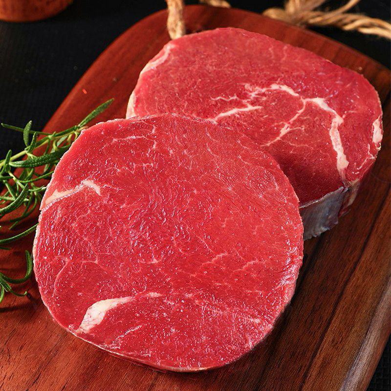 【牛排】原肉整切菲力牛排新鲜批发一整箱厚切儿童黑椒牛排
