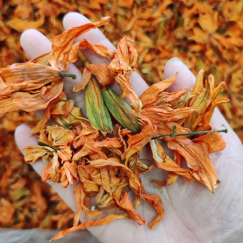 批发百合花干货百合花茶500克包邮泡水花瓣干花花草茶批发