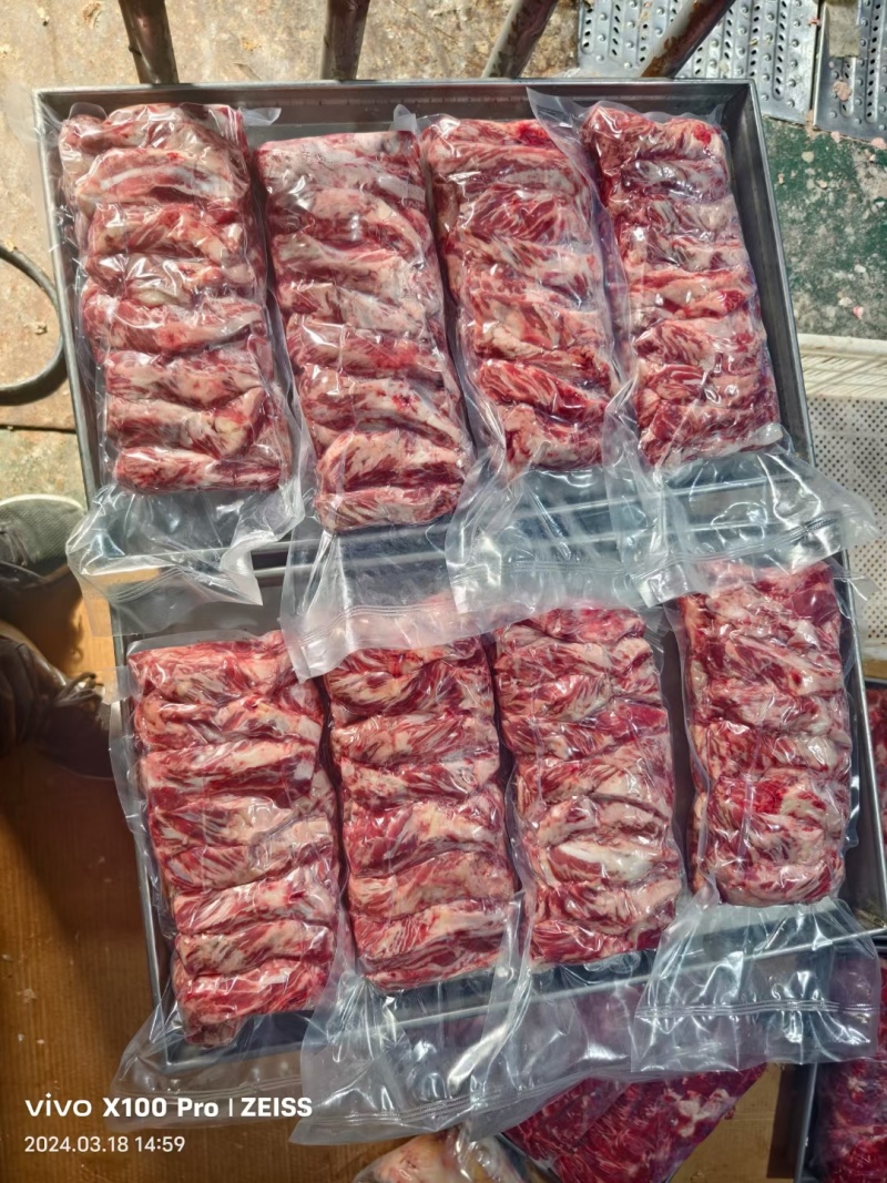 纯干腹肉条牛肋条各类谷饲草饲现货供应中质量保证厂