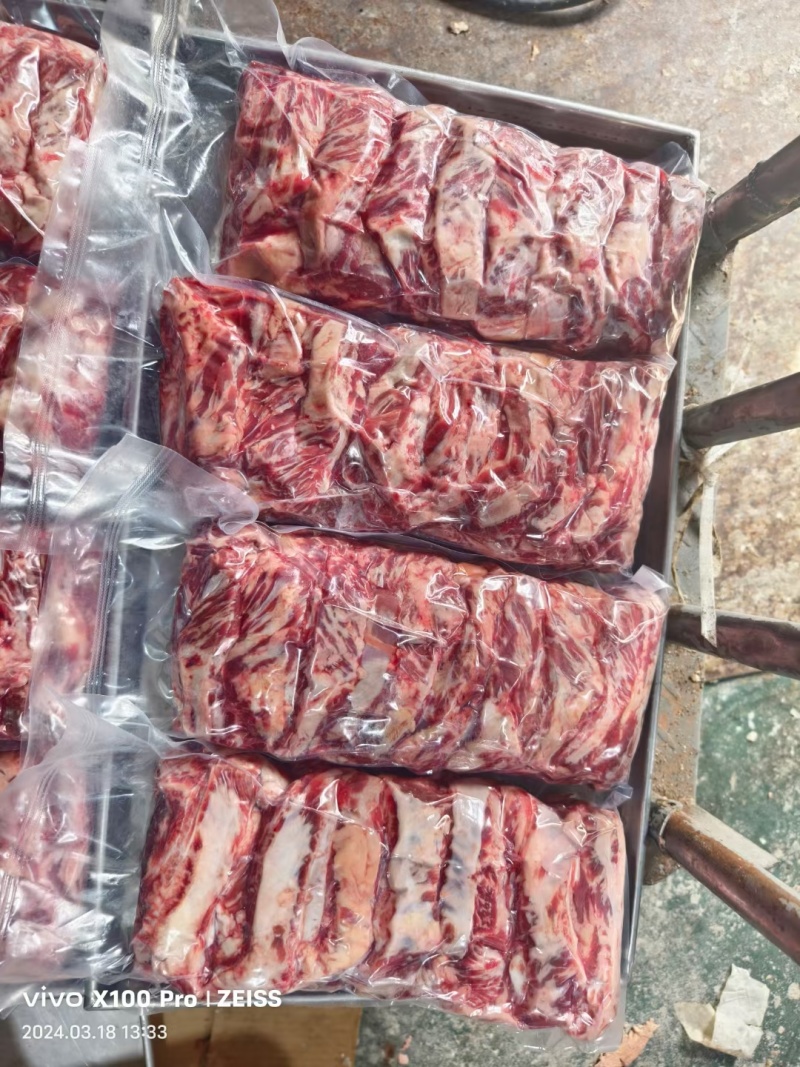 纯干腹肉条牛肋条各类谷饲草饲现货供应中质量保证厂