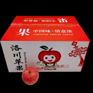 陕西洛川红富士苹果脆甜条纹红支持美团多多社团一件代发