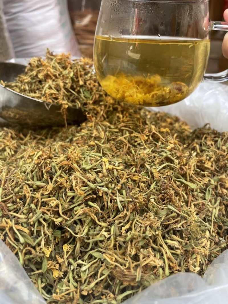 深山采摘无硫野生金银花茶灭火茶花草茶散装