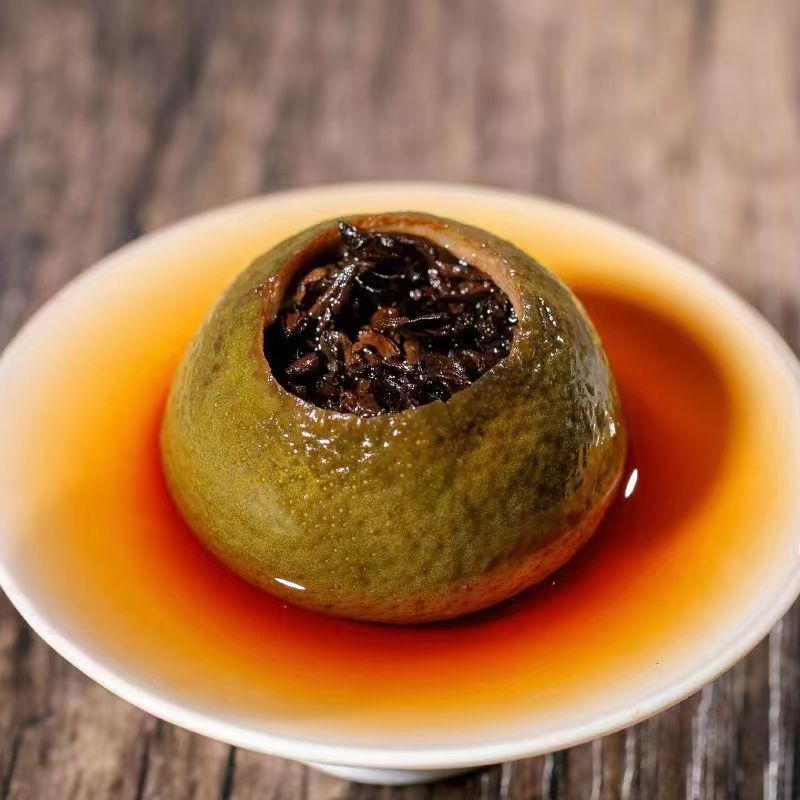 小青柑普洱茶叶特级普洱熟茶新会小青柑茶陈皮普洱茶新年送礼