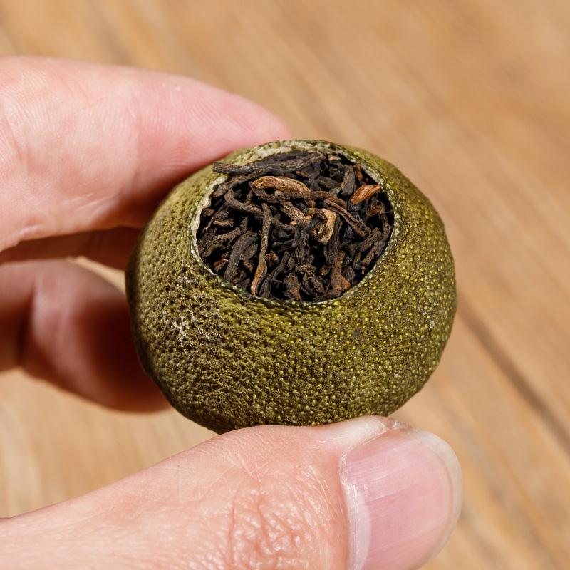 小青柑普洱茶叶特级普洱熟茶新会小青柑茶陈皮普洱茶新年送礼