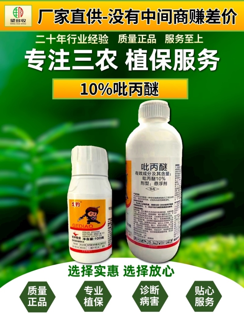 10%吡丙醚杀虫剂农药室外防治蝇幼虫杀蝇杀虫剂农药虫卵双
