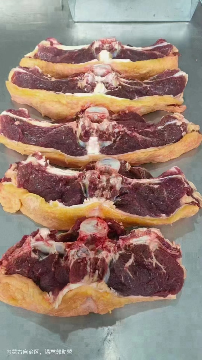 内蒙古锡林郭勒黄牛肉，纯草饲十斤一块，