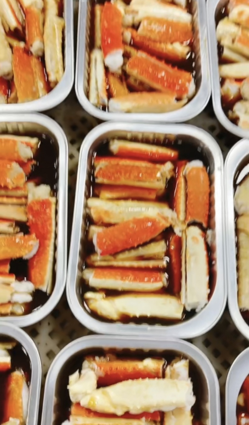 仿蟹爪蟹钳仿蟹脚模拟玉蟹爪冻仿蟹棒仿帝王蟹腿