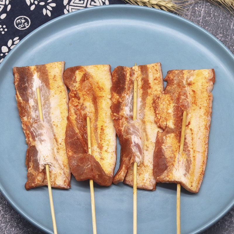 五花肉串五花肉条串五花肉丁串烧烤串串批发