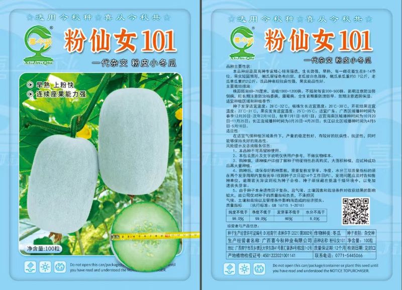 粉仙女101小冬瓜早熟果实短圆筒形单瓜重2公斤