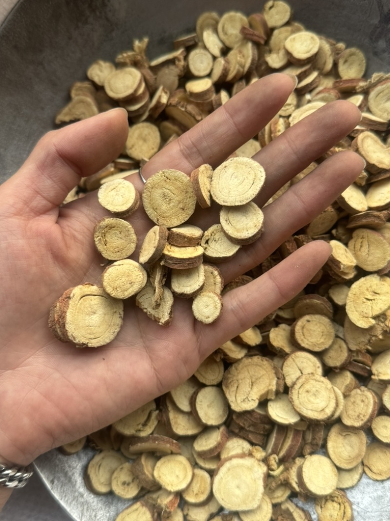（新货甘草片）甘肃甘草片红皮甘草实拍多种规格