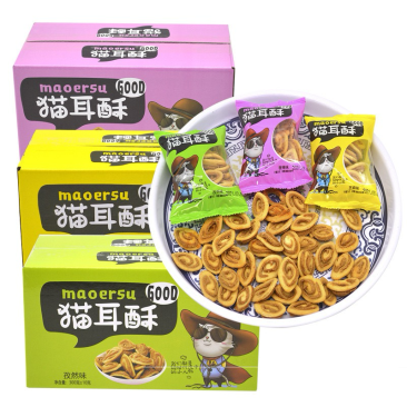 厂家通批礼盒装猫耳朵多种零食