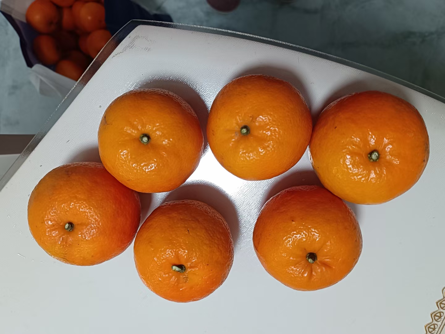 沃柑果盘摆拍