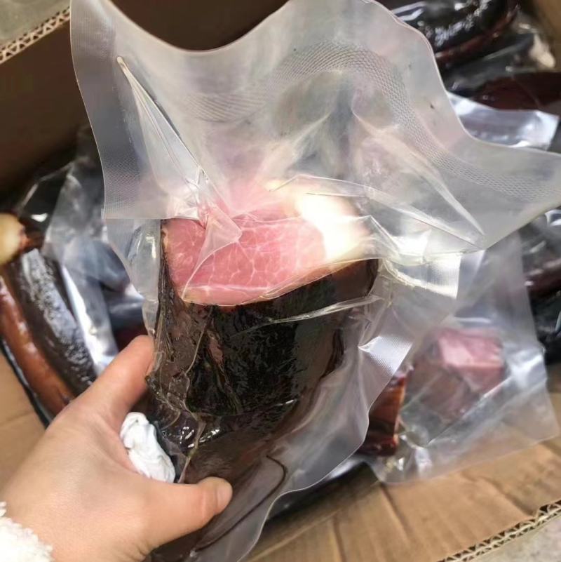 烟熏二刀腊肉可抽真空一手工厂餐饮净菜食品供应