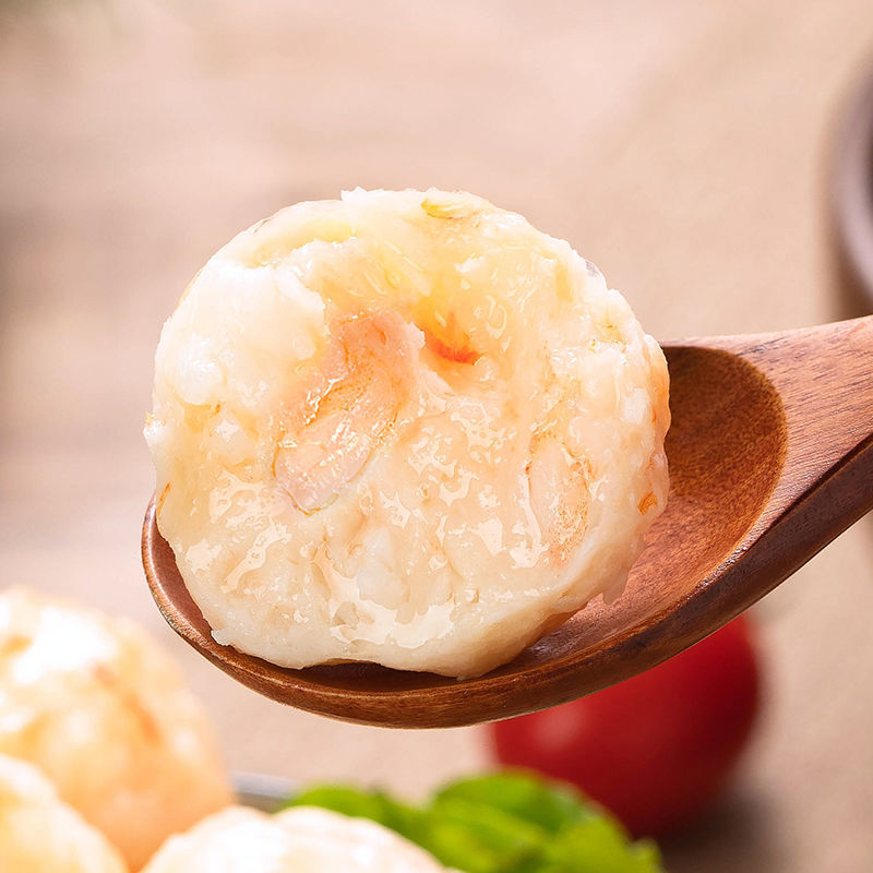 【量大价优】潮汕沙卢虾丸手工虾肉丸火锅食材