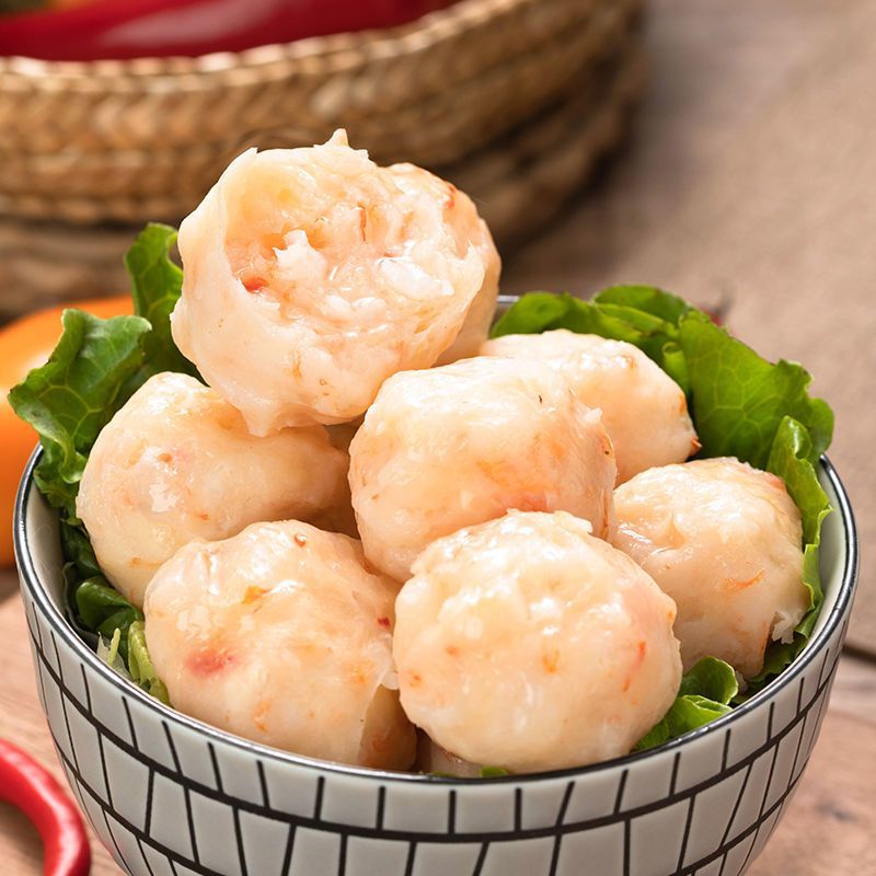 【量大价优】潮汕沙卢虾丸手工虾肉丸火锅食材