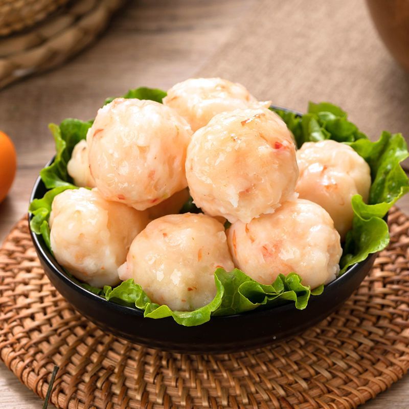 【量大价优】潮汕沙卢虾丸手工虾肉丸火锅食材
