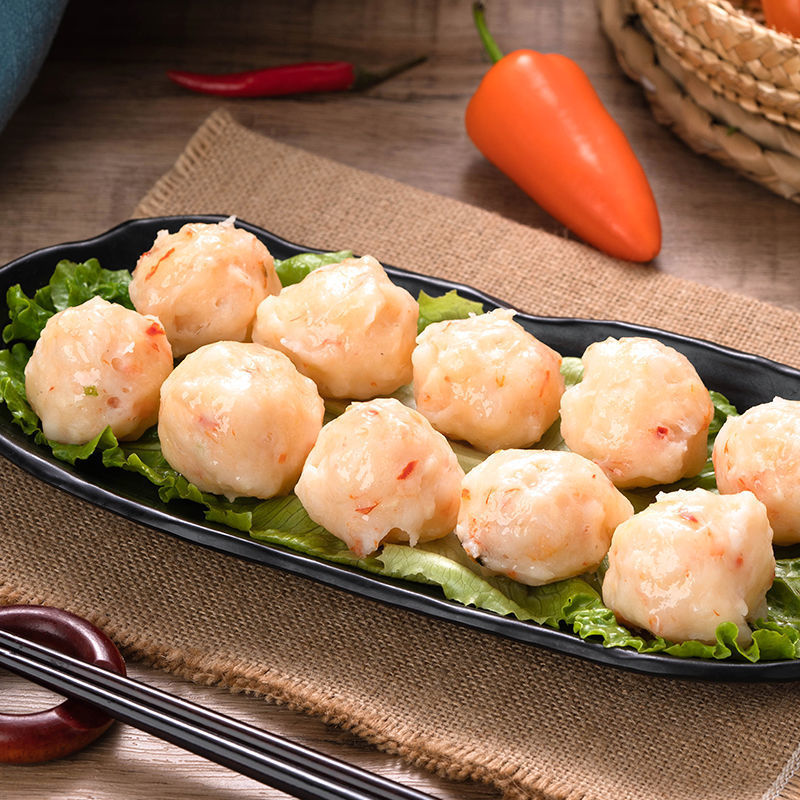 【量大价优】潮汕沙卢虾丸手工虾肉丸火锅食材