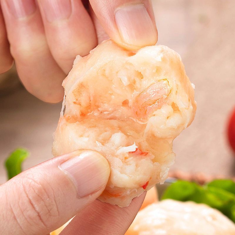 【量大价优】潮汕沙卢虾丸手工虾肉丸火锅食材